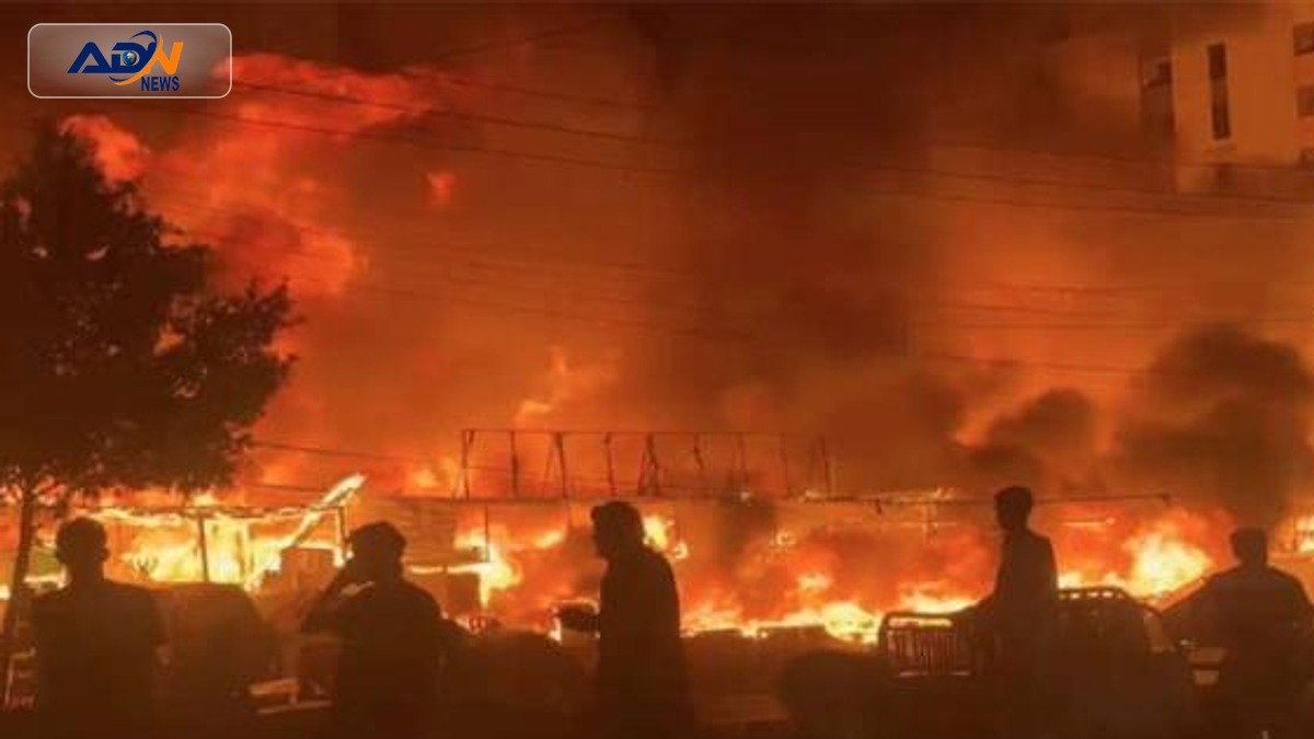 Karachi furniture market fire